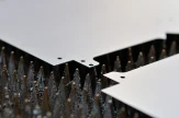 Laser fiber cutting sample