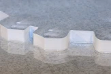Element cut with a waterjet machine